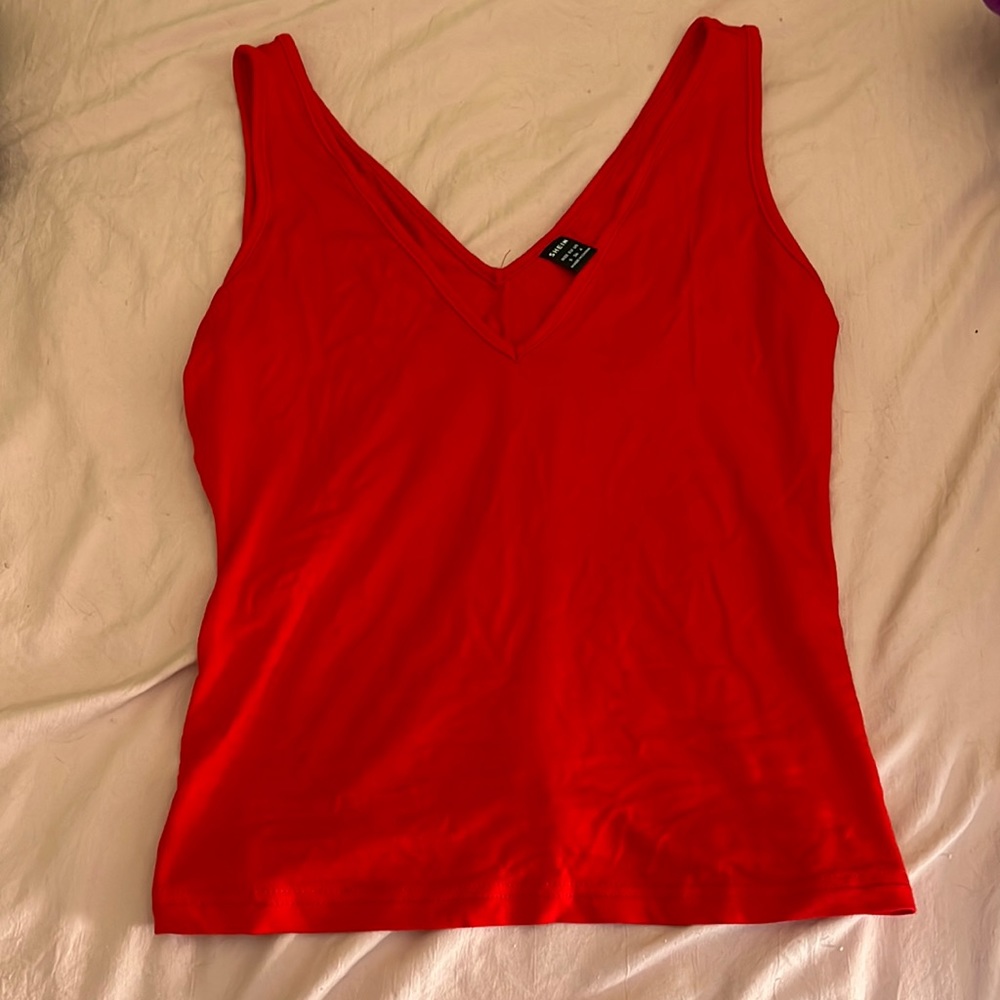 Red Shein tank top
